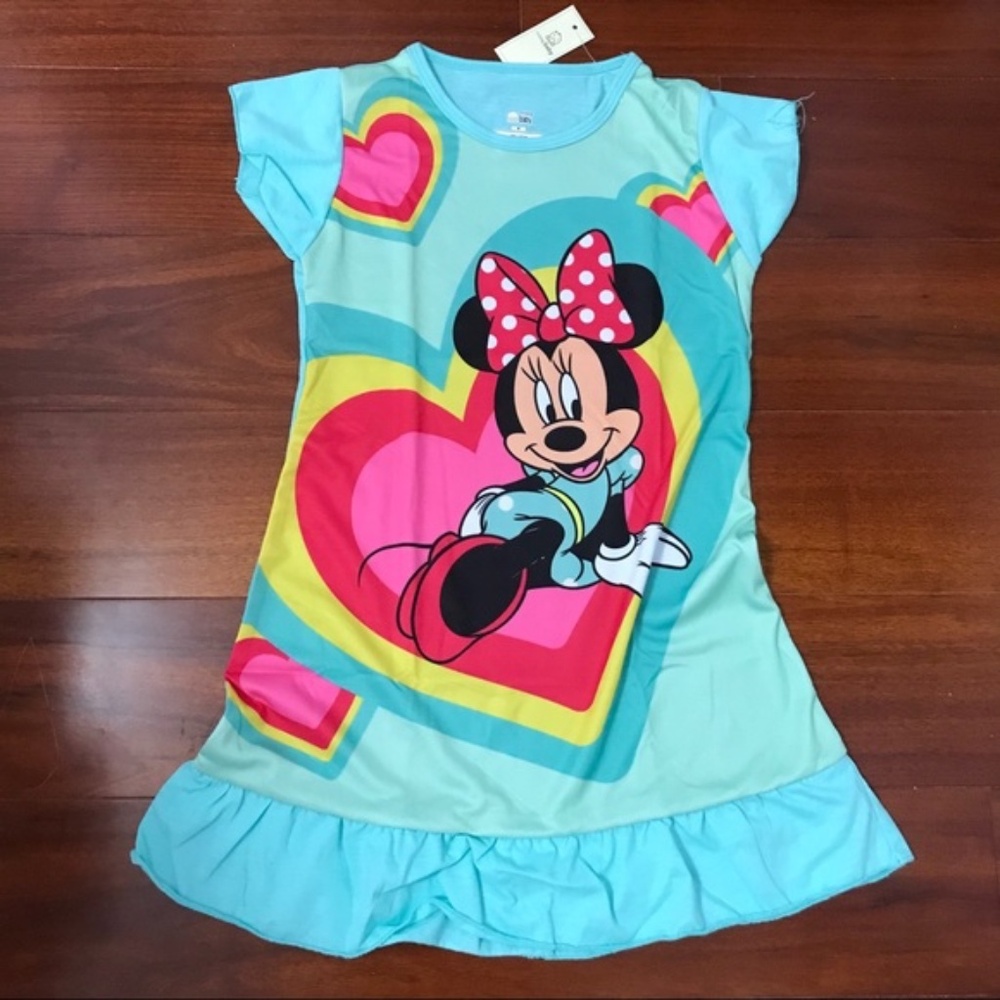 Minnie Mouse Cute colorful heart love nightgown